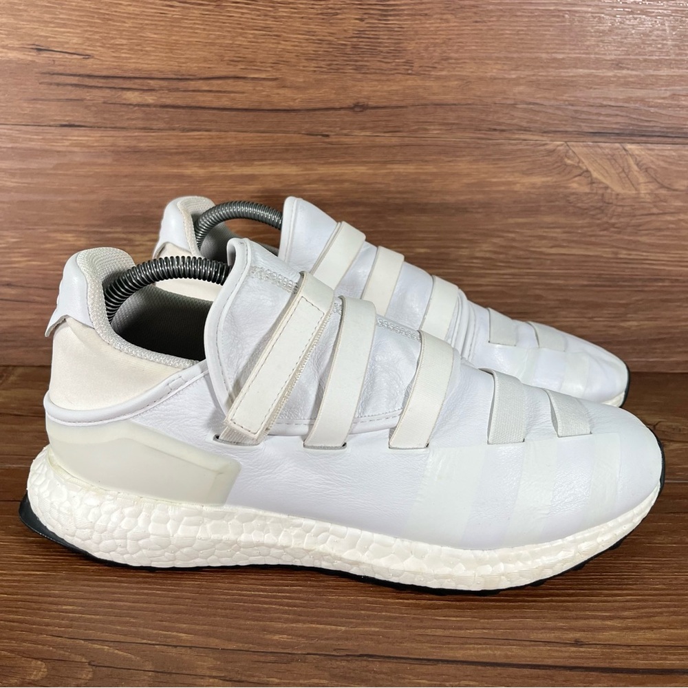 Adidas Y3‎ Zazu Boost White Leather Sneakers WomenMs Size 8 Shoes